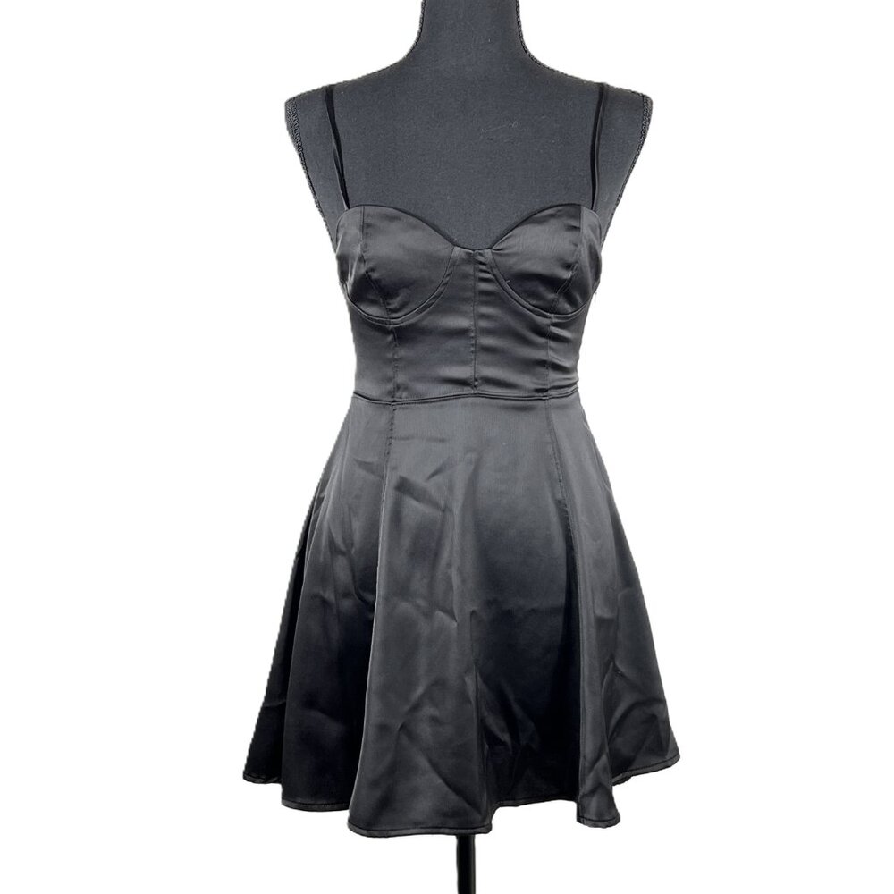 Urban Outfitters Black Orion Bustier Mini Dress - Size XS - Picture 2 of 12